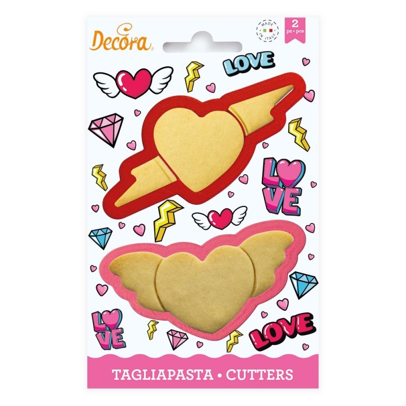 Set 2 Tagliapasta Cuore Love