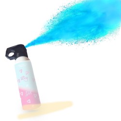 Estintore Spray Polvere Celeste Gender Reveal