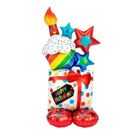 Pallone Mylar Happy Birthday 114 Cm