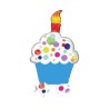 Pallone Mylar Forma CupCake 124 Cm