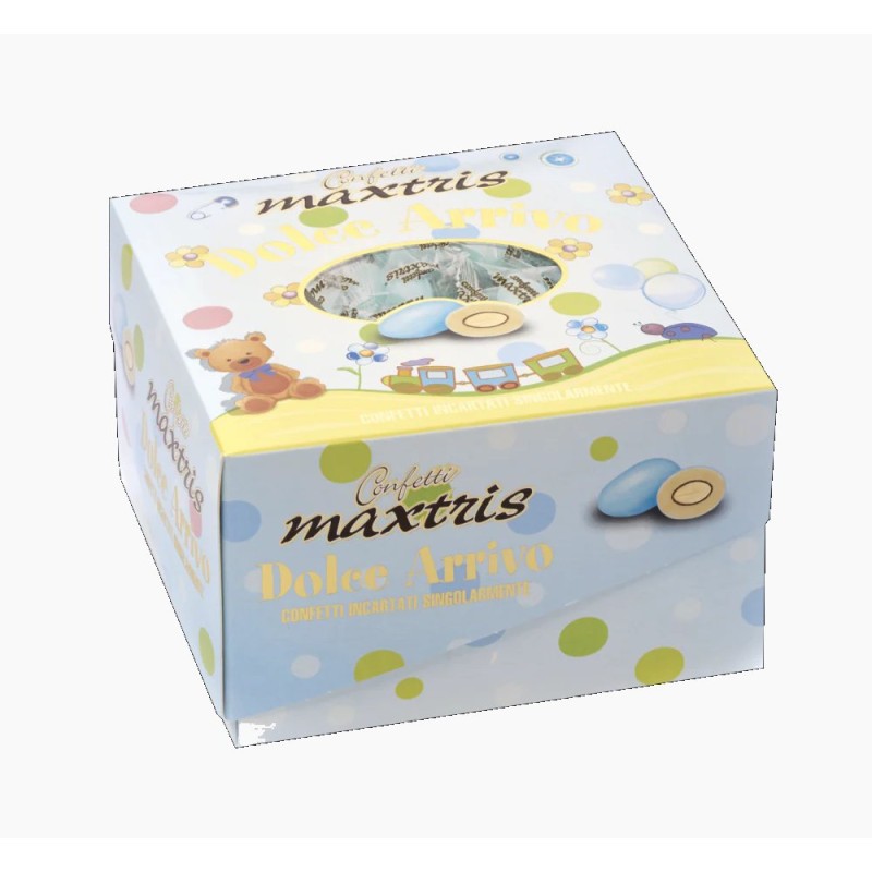 Confetti Maxtris Dolce Arrivo Nascita Battesimo Celeste 500g