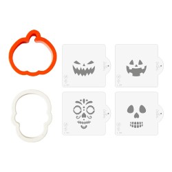 Tagliapasta E Stencil Halloween Monsters