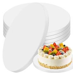 Piatto Cake Board Tondo Bianco Bordo Alto 1,2 cm