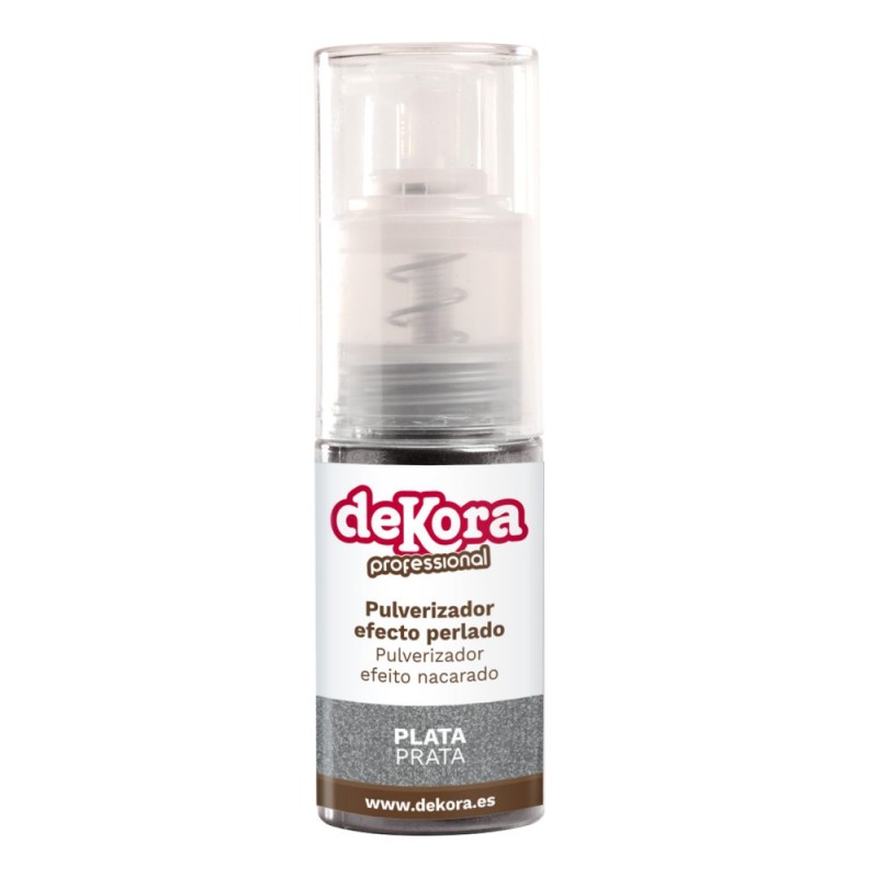 Spray Colorante Pump Perlato Argento 10g Dekora