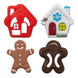 Tagliapasta Gingerbread Man & House Decora