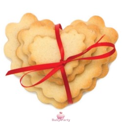 Set 4 tagliapasta cuore festonato Decora