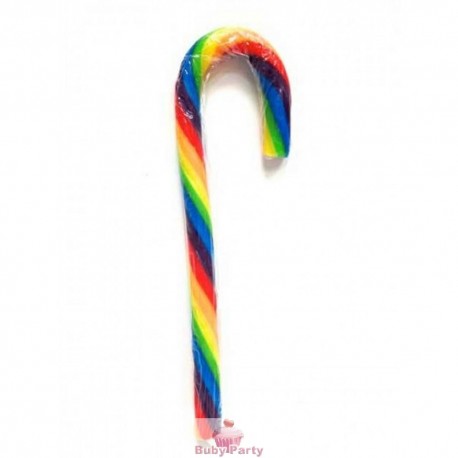 10 Bastoncini In Zucchero Candy Cane Multicolore 15g